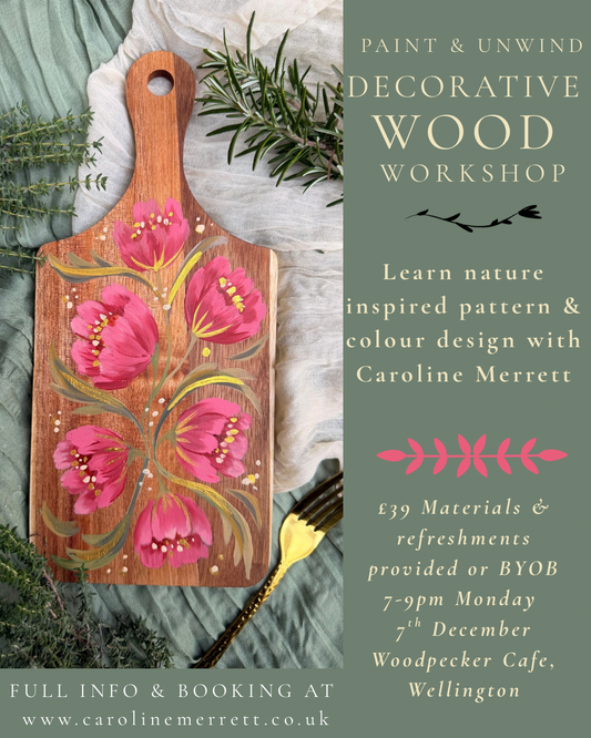 HAND PAINTED CHOPPING BOARD WORKSHOP