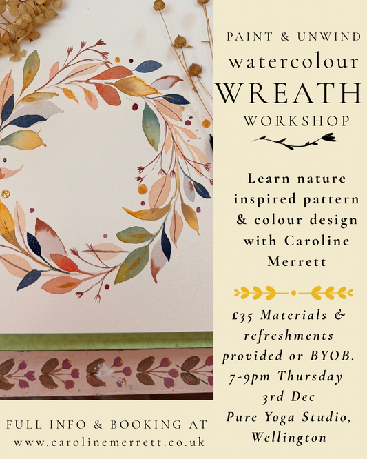 WINTER WREATH WATERCOLOUR WORKSHOP