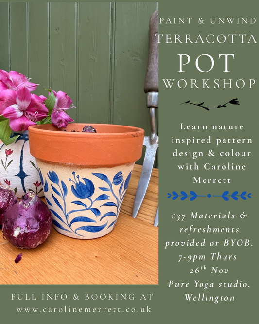 HAND PAINTED TERRACOTTA POT WORKSHOP