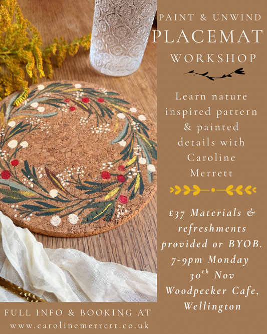 HAND PAINTED PLACEMAT WORKSHOP